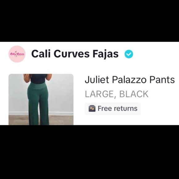 Black Wide-Leg Pants - Picture 2 of 4